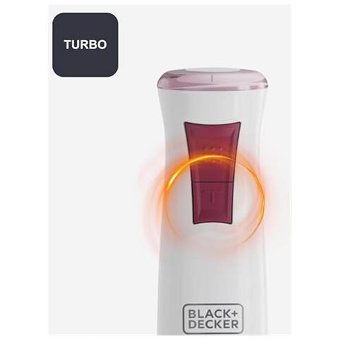 Frullatore ad Immersione BXHBA601E BXHBA601E Potenza 600 Watt Colore Bianco / Rosso - Foto 2