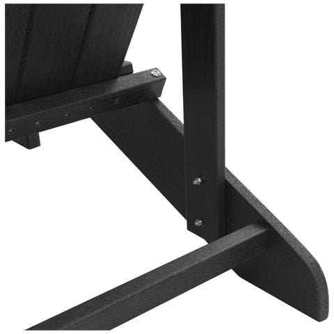 Sedie Adirondack 2 pcs Nere 74x82x90 cm HDPE - Foto 9