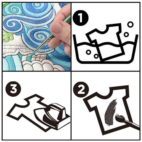 Pack 6 Uds. Pittura Textile Bianca 45 Ml - Foto 2