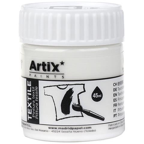 Pack 6 Uds. Pittura Textile Bianca 45 Ml - Foto 3