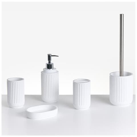 Set Da 5 Accessori Per Il Bagno Huarmey Bianco - Foto 2
