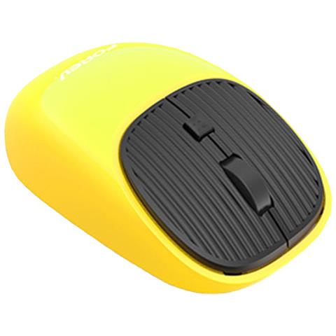 Mouse Wireless Ergonomico Silenzioso Ricaricabile - 2.4g, Dpi Regolabile, Compatibile Con Pc Yellow - Foto 1