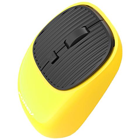 Mouse Wireless Ergonomico Silenzioso Ricaricabile - 2.4g, Dpi Regolabile, Compatibile Con Pc Yellow - Foto 2