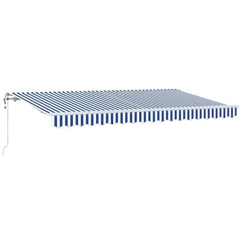 Tenda Retrattile Blu e Bianco 400 x 200 cm - Foto 1