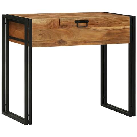 Tavolo da Trucco Marrone Legno massello di acacia - Foto 1