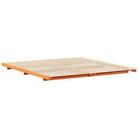 Struttura letto a terra Cera marrone 180 x 210 cm - Foto 1