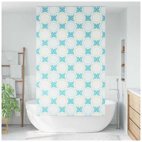 Tenda a Rullo Doccia 120x240 cm Larghezza Tessuto 116 cm - Foto 2