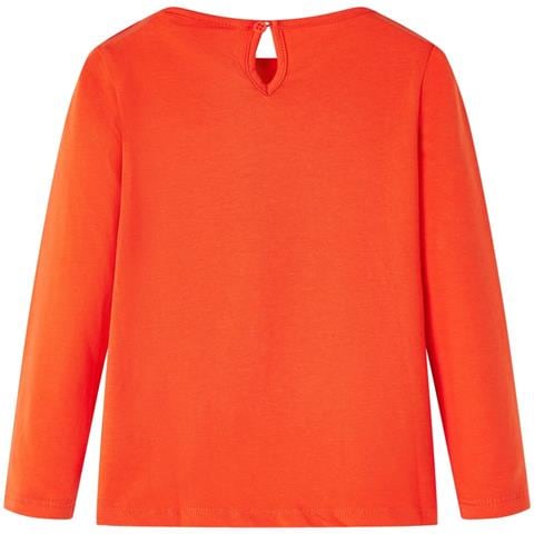 Maglietta da Bambina Maniche Lunghe Arancione Scuro 140 - Foto 2