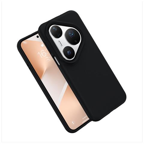 Custodia In Silicone Liquido Business Compatibile Con Huawei Pura 80 Pro/pro+ - Nera - Foto 1