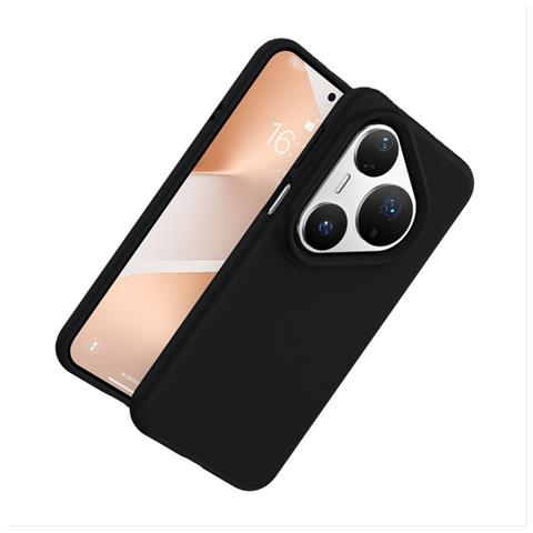 Custodia In Silicone Liquido Business Compatibile Con Huawei Pura 80 Pro/pro+ - Nera - Foto 2