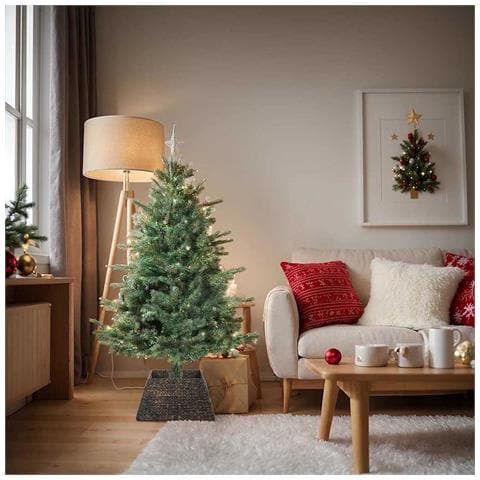 Collare per Albero di Natale Nero 50 x 50 x 25 cm - Foto 2