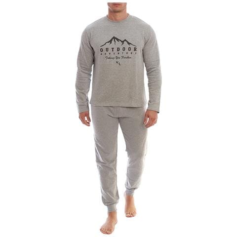 Pigiama Da Uomo In Cotone A Maniche Lunghe Klp4 - Foto 1