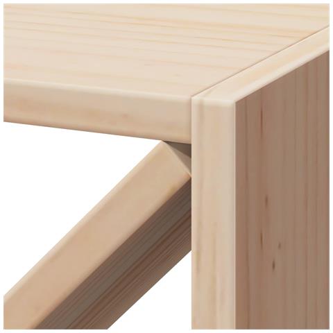 Portabottiglie 4 pcs Naturale 62 x 25 x 62 cm Pino massello - Foto 9