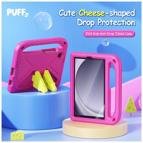 Cover per Galaxy Tab A9 - Rosa, Antiurto, Con Soporte - Foto 4