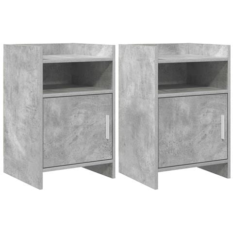 Comodini 2 pcs Grigio Cemento 40 x 36 x 60 cm - Foto 1