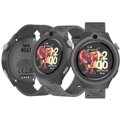 Smartwatch Per Bambini Moki 1.32'' 360x360, 4g /lte, Gps /lbs Grigio - Foto 1