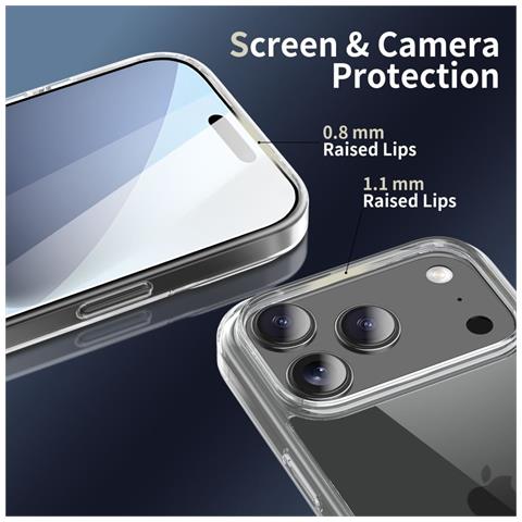 Custodia Trasparente Ibrida Per Iphone 17 Pro Max - Foto 2