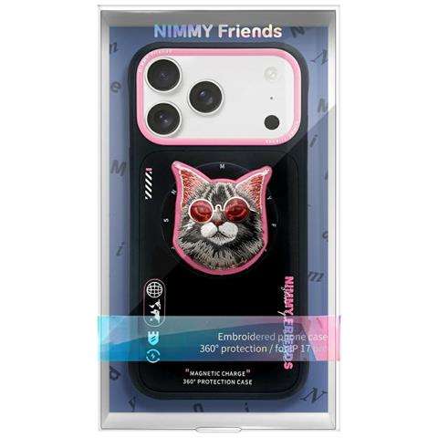 Custodia Iphone 17 Nimmy Glasses Cool Cat Con Magsafe - Per Un Tocco Di Esclusività E Protezione Quotidiana. - Foto 2