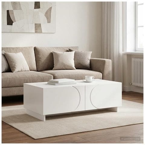 Tavolino da salotto Bianco 102 x 50,5 x 35 cm - Foto 2