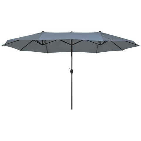 Ombrellone Doppio Da Giardino 460 Cm In Color Antracite Sibilla - Foto 35