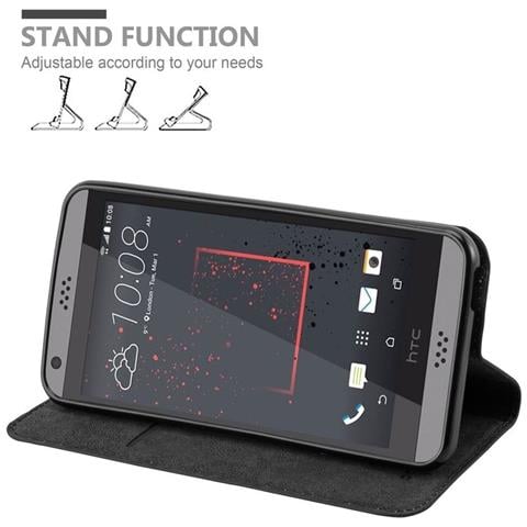 Custodia Compatibile Con Htc Desire 530 / 630 In Nero Di Notte - Coperchio Protettiva Con Chiusura Magnetica, Funzione Stand E Tasca Per Le Carte - Foto 2