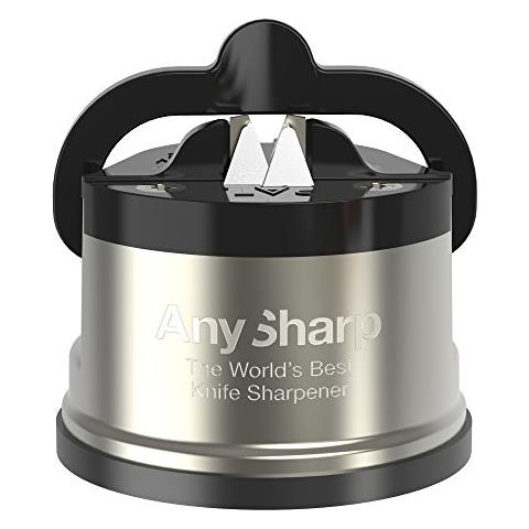 Pro Affilacoltelli (metal) Con Ventosa, Metallo Spazzolato - Foto 1