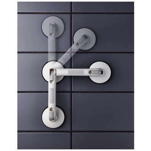 Maniglione di Sicurezza ad Angolo con Ventose Premium Bianco - Foto 2