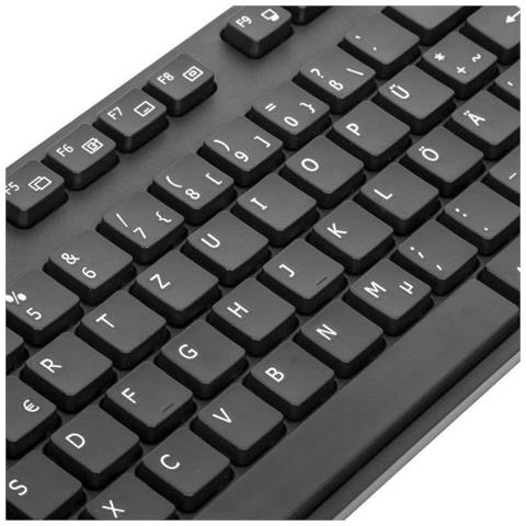 Tastiera - USB - QWERTZ - Tedesca - nero - Foto 3