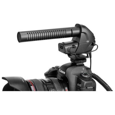 Microfono Shotgun Sulla Fotocamera BM3030 a Condensatore Supercardioide Colore Nero - Foto 3
