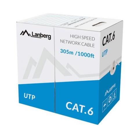 Lanberg Lan Utp 1gb/s 305m Wire Cca Grey - Foto 1