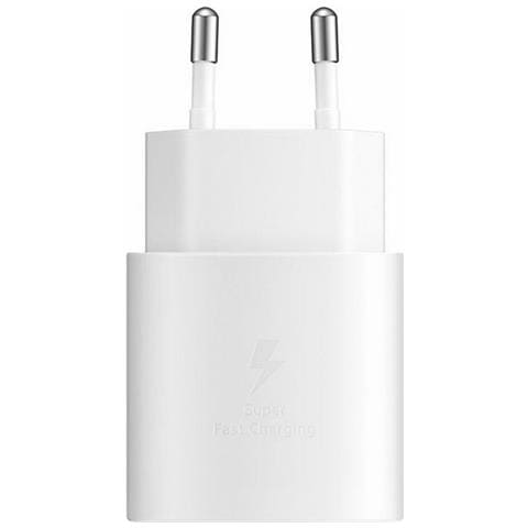Caricabatterie Fast Charging Originale Ultra Rapido Casa Da Rete Usb-c Ep-ta800 25w White Bu - Foto 2