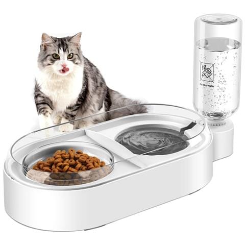 Wokex 2 In 1 Acqua Food Cat Bowl An Slip Anti Spill Stazione Stabile Separazione Design Piccolo Cane Forniture Per Animali Do Wokex 2 In 1 Acqua Food Cat Bowl An Slip Anti Spill Stazione Stabile Separazione Design Piccolo Cane Forniture Per Animali Do