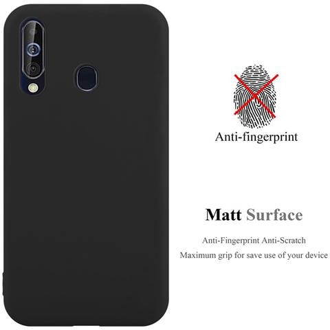 Custodia Compatibile Con Samsung Galaxy A60 / M40 In Candy Nero - Coperchio Protettivo In Silicone Tpu Flessibile - Foto 2