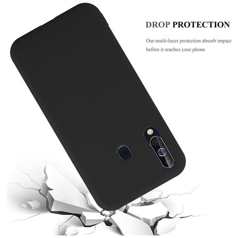 Custodia Compatibile Con Samsung Galaxy A60 / M40 In Candy Nero - Coperchio Protettivo In Silicone Tpu Flessibile - Foto 8