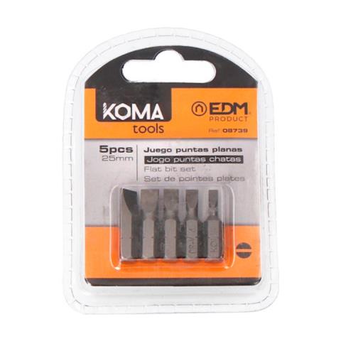 Set Di 5 Bit Koma - Flat - 25mm - 08739 - Foto 1