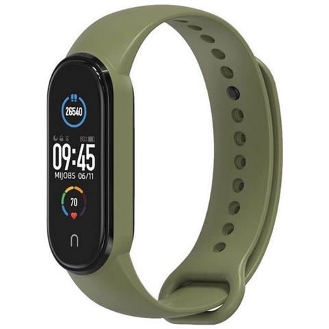 Cinturino Silicone Watch Band Per Xiaomi Mi Band 5 - 6 - 7 Green - Foto 2