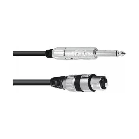 Cavo adattatore Xlr (f) / Jack Mono 5m Bk - Foto 1