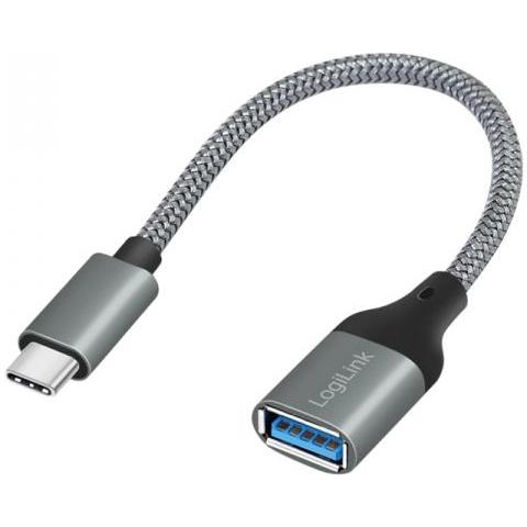 Cu0106 Cavo Usb 0,15 M Usb 3.2 Gen 1 (3.1 Gen 1) Usb C Usb A Grigio - Foto 1