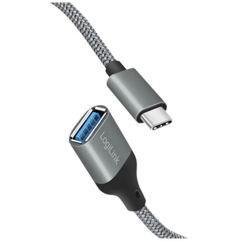 Cu0106 Cavo Usb 0,15 M Usb 3.2 Gen 1 (3.1 Gen 1) Usb C Usb A Grigio - Foto 2
