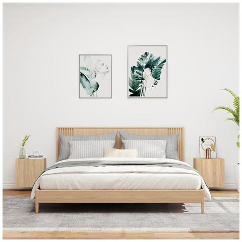 Mobili Tv Muro 2pz Rovere Sonoma 40,5x30x40cm Legno Multistrato - Foto 3