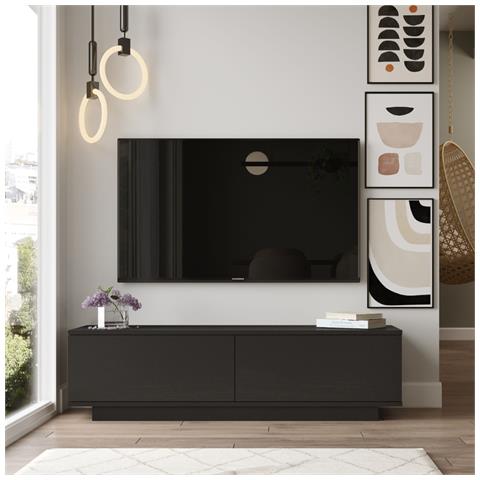 Mobile Tv Design Nero 140cm Meli - Foto 5