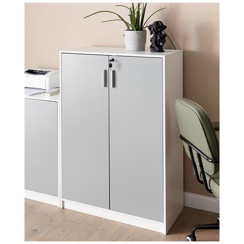 Armadietto Da Ufficio Zehna Grigio Chiaro - Foto 1