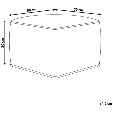 Pouf Dareyn Velluto Beige Chiaro - Foto 10