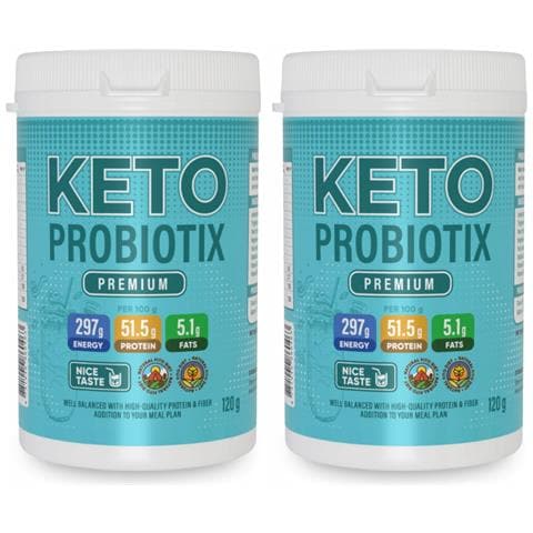 2x Keto Probiotix Probiotic - Integratore Alimentare Per La Perdita Di Peso 120g - Foto 1