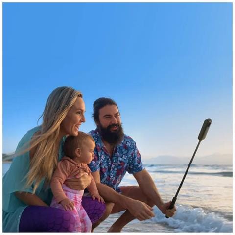 CINSCAVG bastone per selfie Macchina fotografica Nero - Foto 7