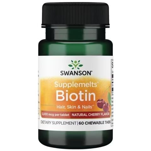 Biotina 5.000 Mcg, 60 Compresse Al Gusto Ciliegia - Foto 1