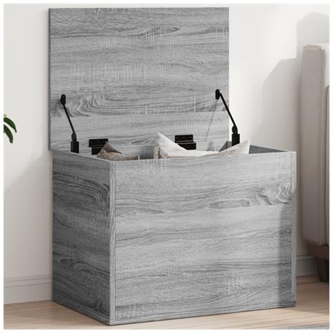 Contenitore Grigio Sonoma 60x42x46 Cm Legno Multistrato - Foto 1