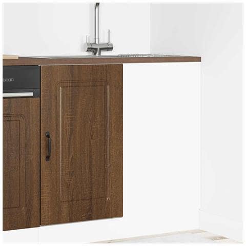 Base Da Cucina Kalmar Rovere Marrone In Legno Multistrato - Foto 3