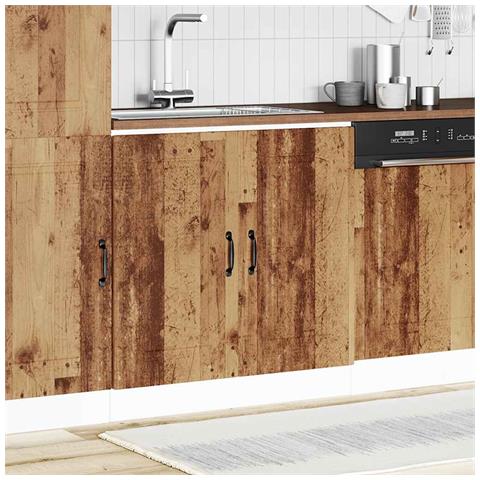 Mobile Base Lavello Kalmar Legno Vecchio 80x46x81,5 Cm - Foto 3