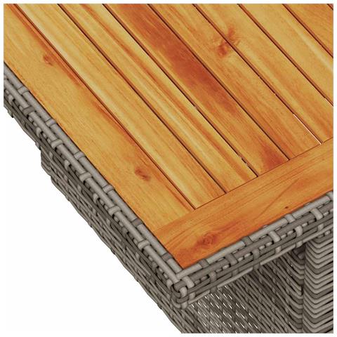 Set Divano Da Giardino 6 Pz Con Cuscini Grigio In Polyrattan - Foto 10